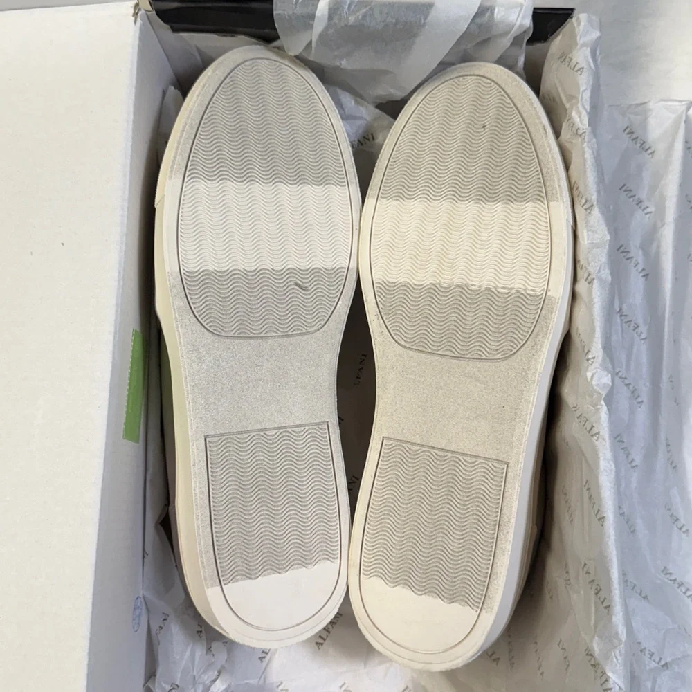 Alfani Men's Thomas Slip-On Sneakers- Off White- Size 8.5